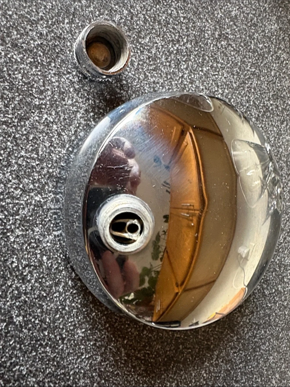 Rare Clear Starburst Glass Cocktail Shaker Set with Matching Glasses